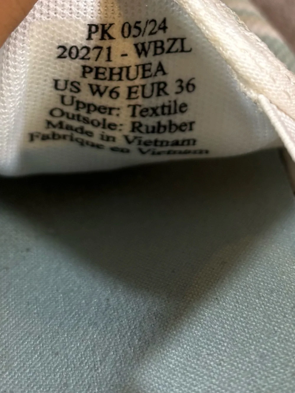 OluKai Pehuea Slip-On Sneakers in Light Blue Swirl Womens 6